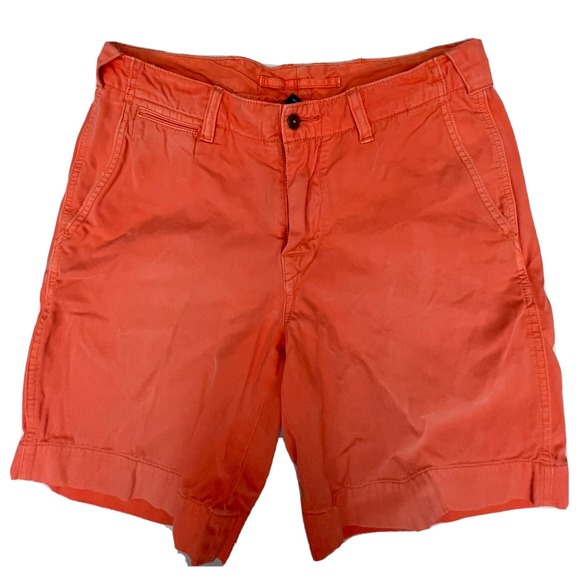 Polo Ralph Lauren‎ Loose Chino Shorts Men 30 X 9 Orange PRL Cotton Garment Dyed - Picture 3 of 10